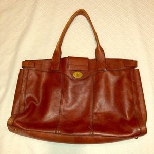 Fossil Leather women tote